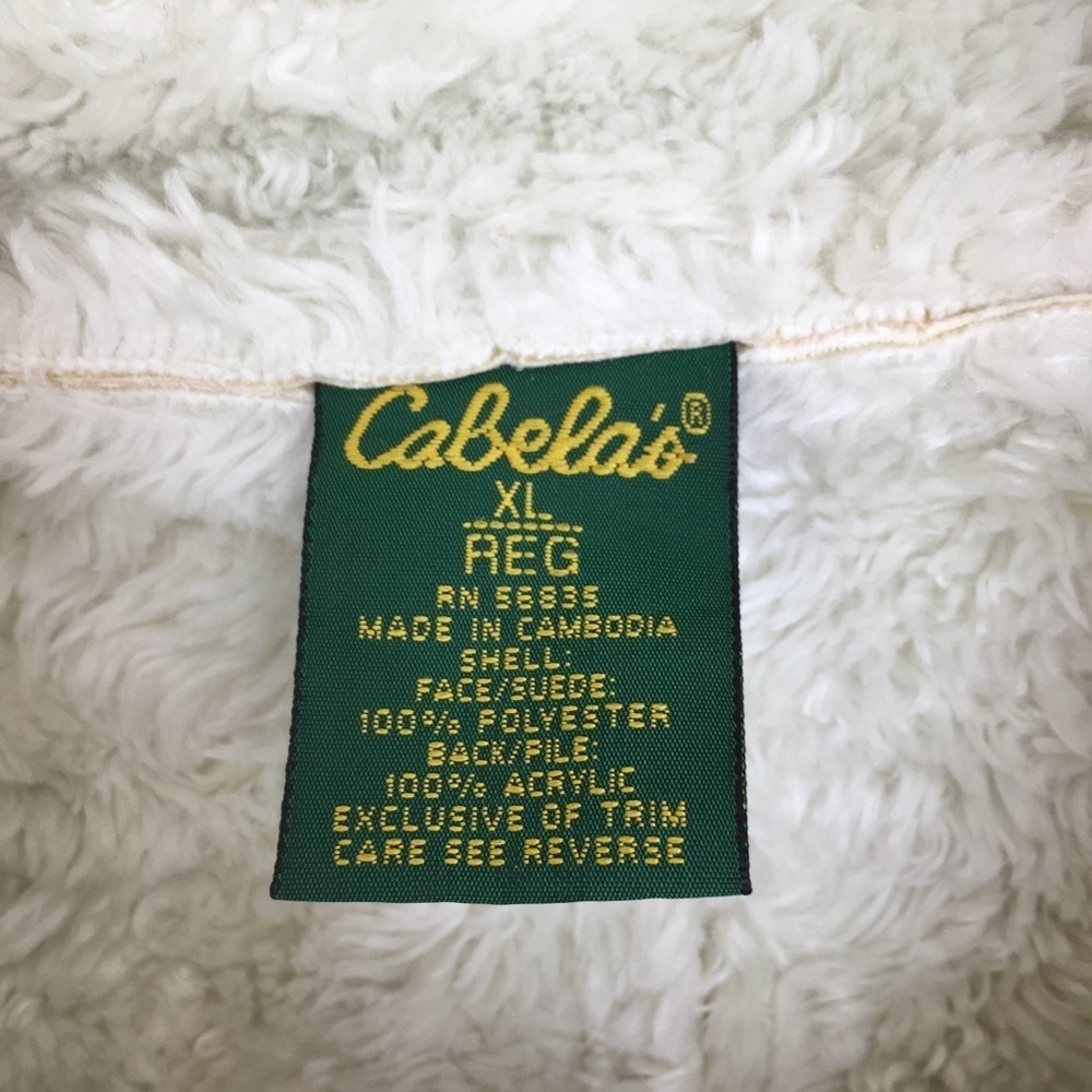 Cabela's Women’s Shearling Coat Faux Suede Fur Winter Jacket Tan Size XL - Picture 5 of 10